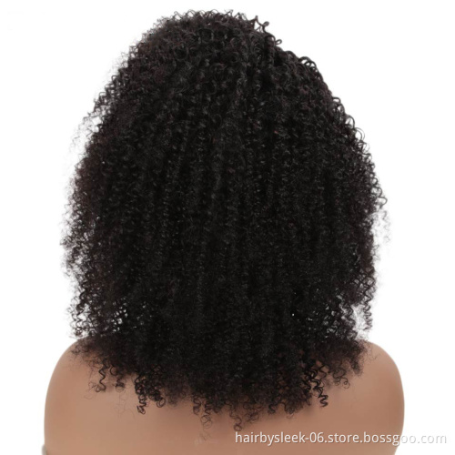 Aura fully open Kinky Curly Front Wigs Human hair Lace Part Wig Natural Brazilian Remy human hair extension Human Hair Wigs